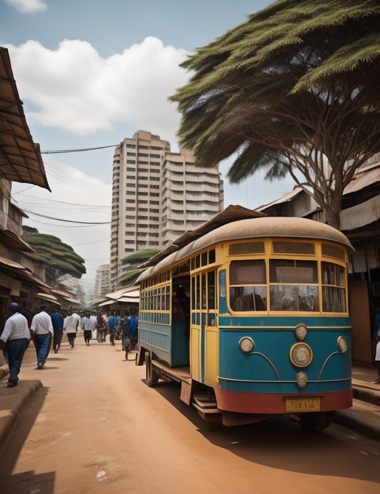 African Street Scene