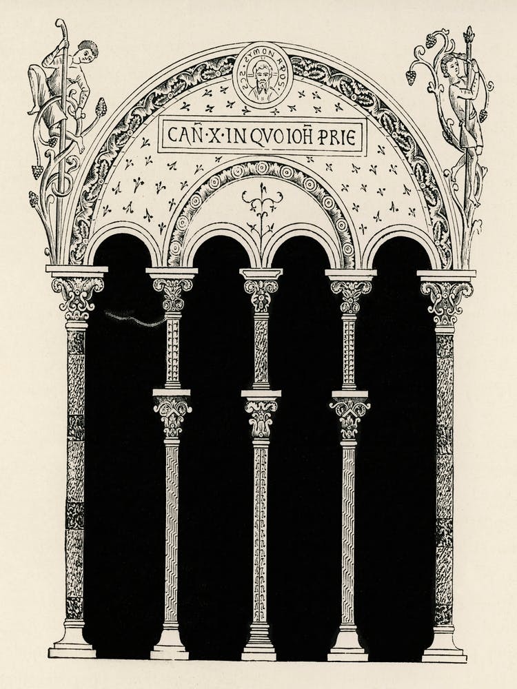 Ancient Architecture Illustration, Albert Racine