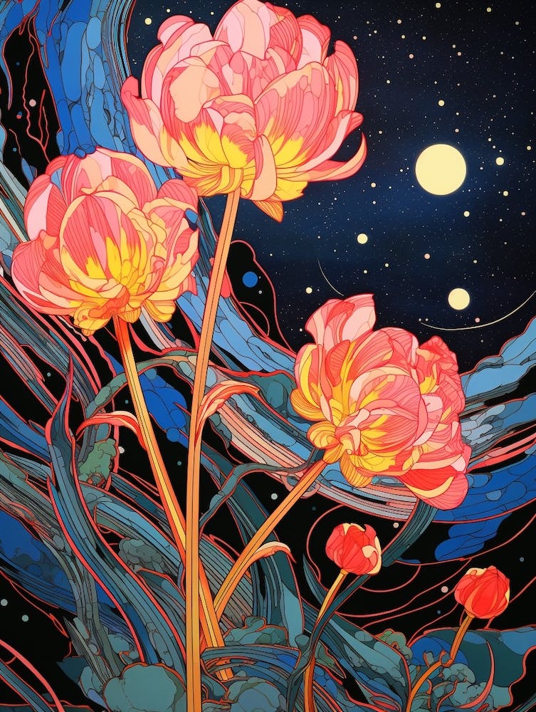 Surreal Tulip Illustration 2