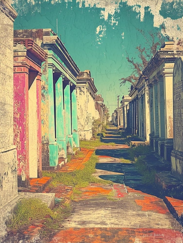 St Louis Cemetery No 1 Vintage Poster 1