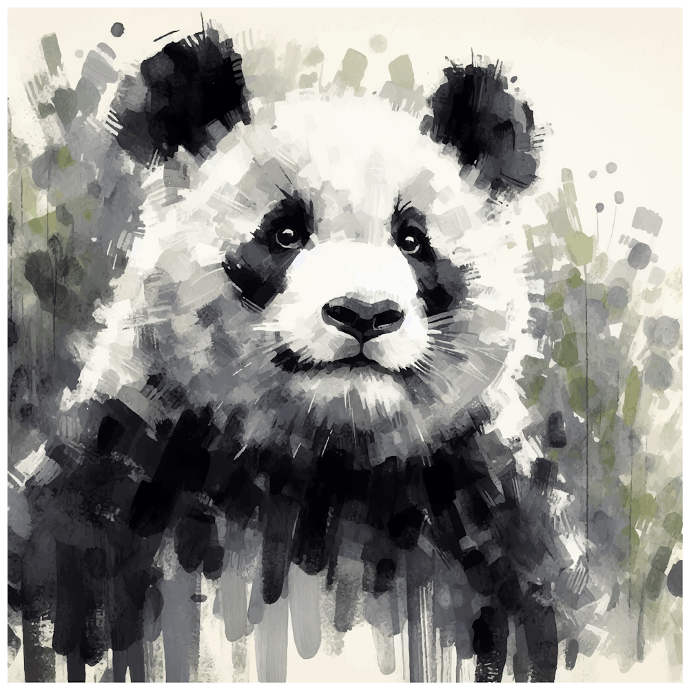 Panda Bear Watercolor panda Art, painting