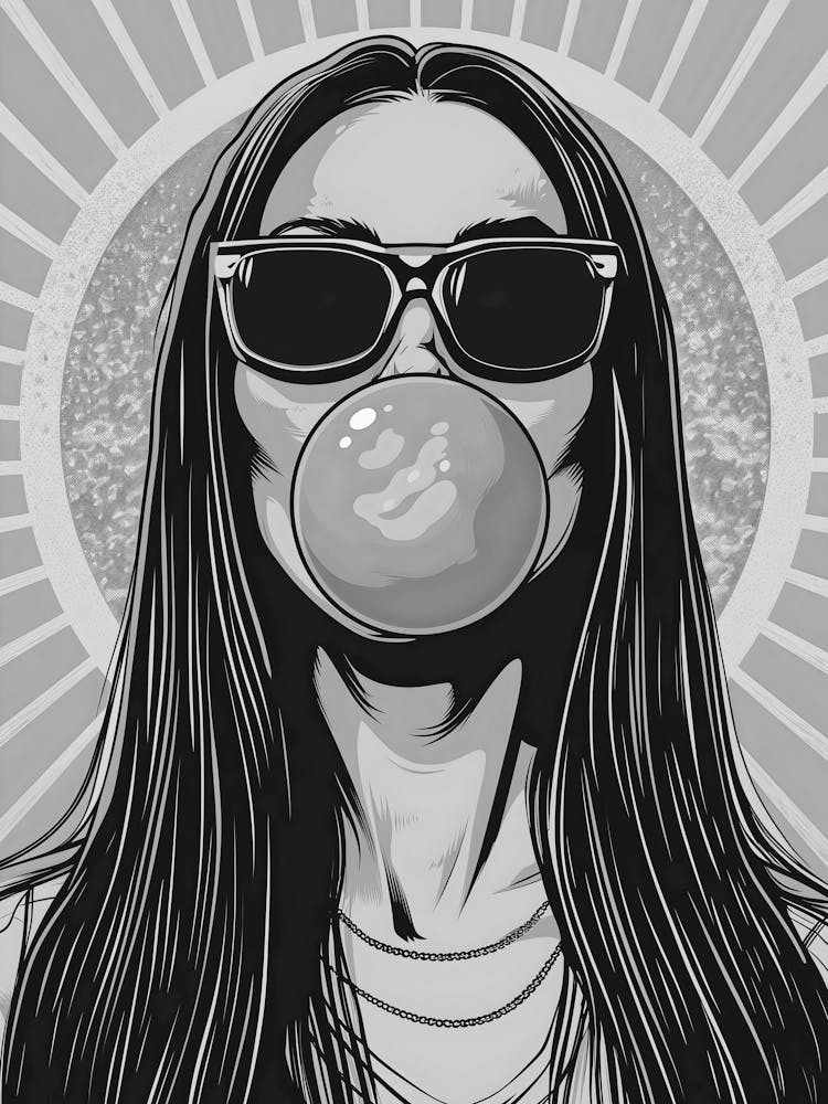 Girl Blowing Bubbles