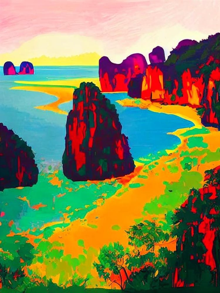 Ao Phang Nga National Park 1 Thailand Abstract Colourful