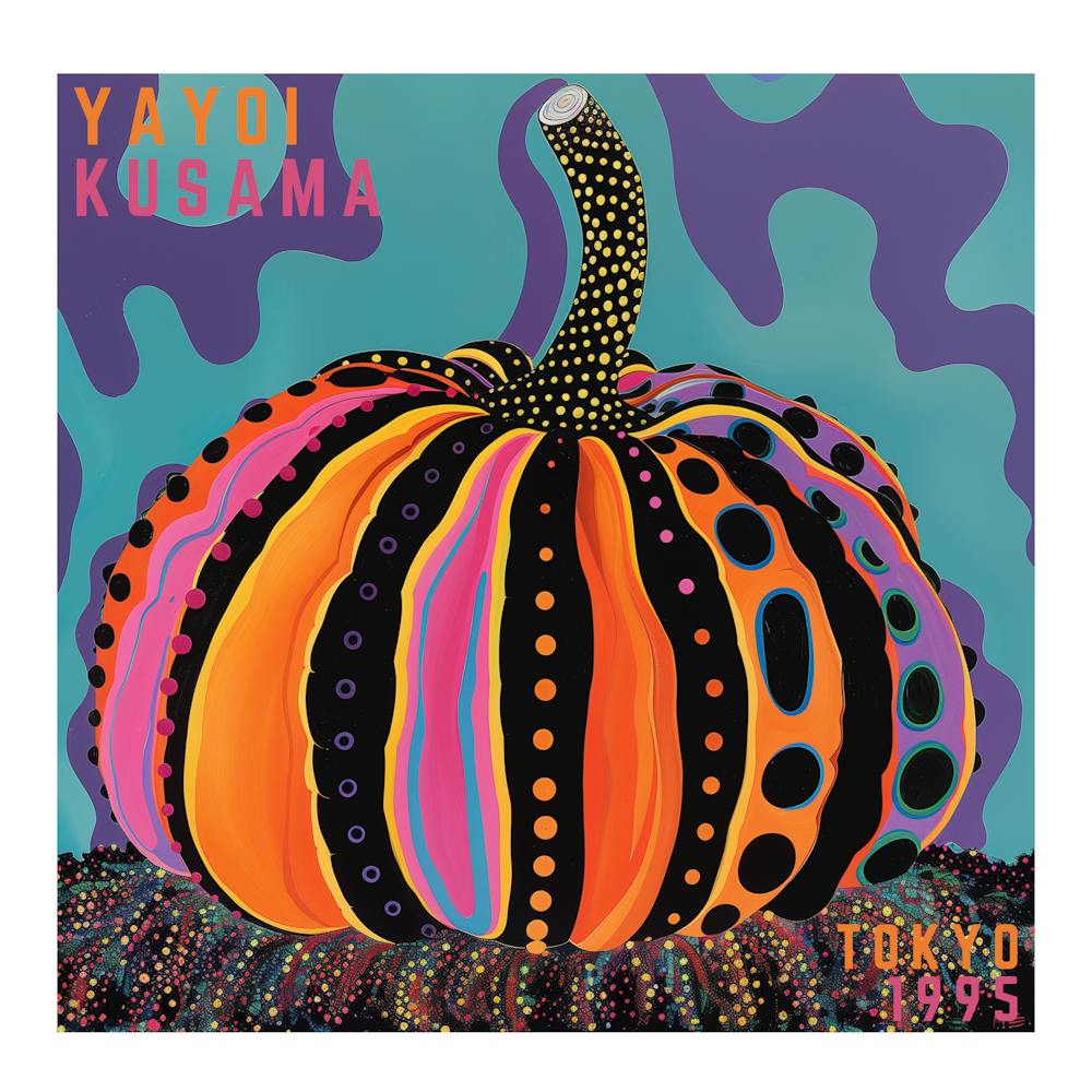 Yayoi Kusama Inspired Pop Art Pumpkin