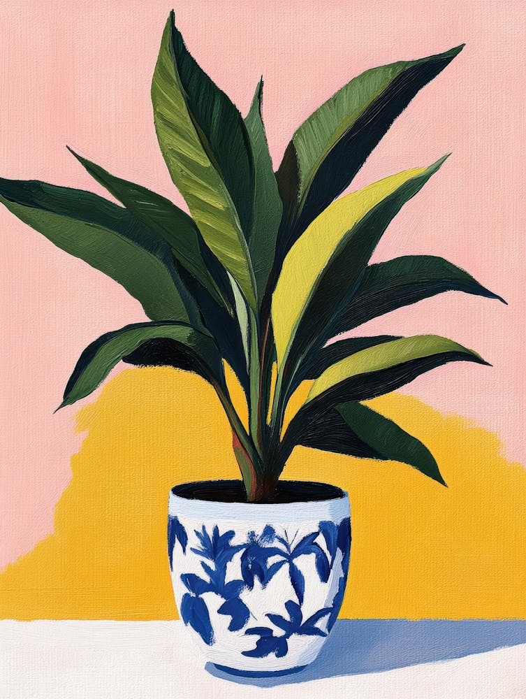 Blue And White Plant