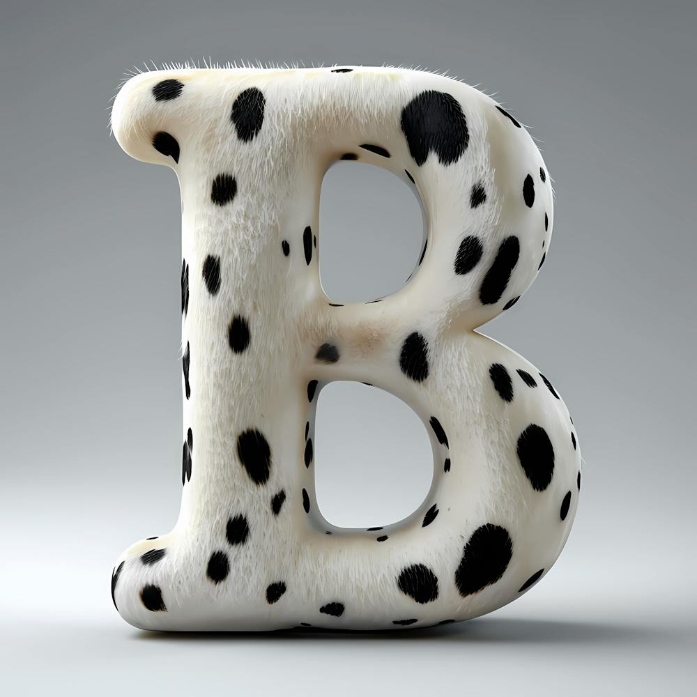 Dalmatian Letter B