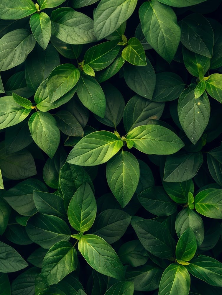 Green Leaves On A Wall 1