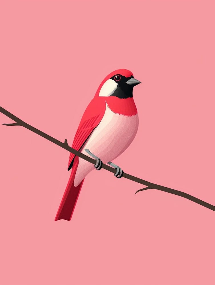 Minimalist Finch 1 Illustration