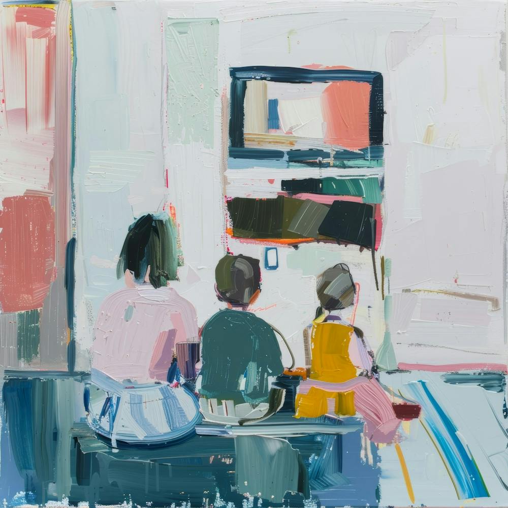 Children Watching Tv