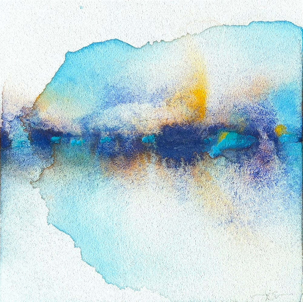 Far Away, Watercolor on Aqua Board