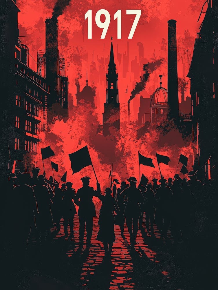 Aihrgdesign A Vintage Political Poster Depicting The Russian 6