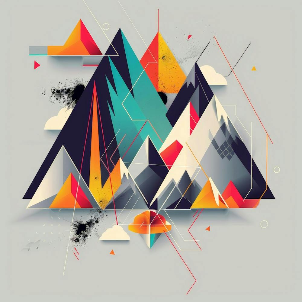 Abstract Mountains 6