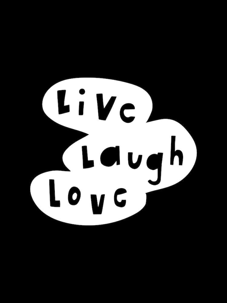 Vivre Rire Aimer Noir