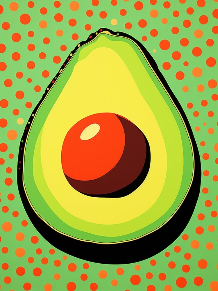 Avocado Pop Art Inspired 3