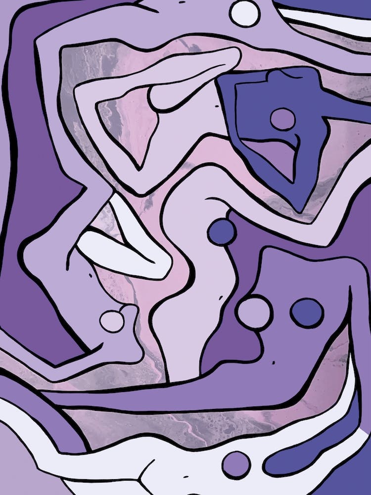 Ecstatic Nudes 2 Lilac