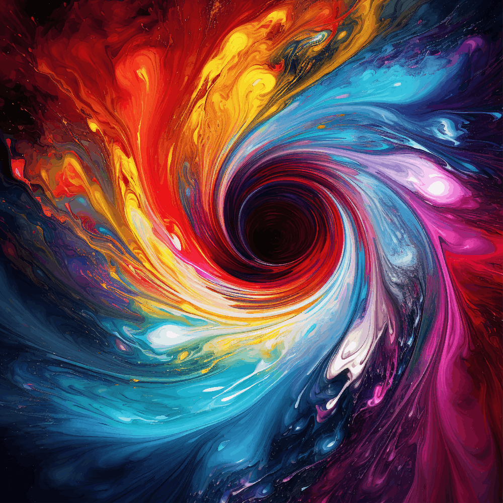 Abstract Colorful Swirl
