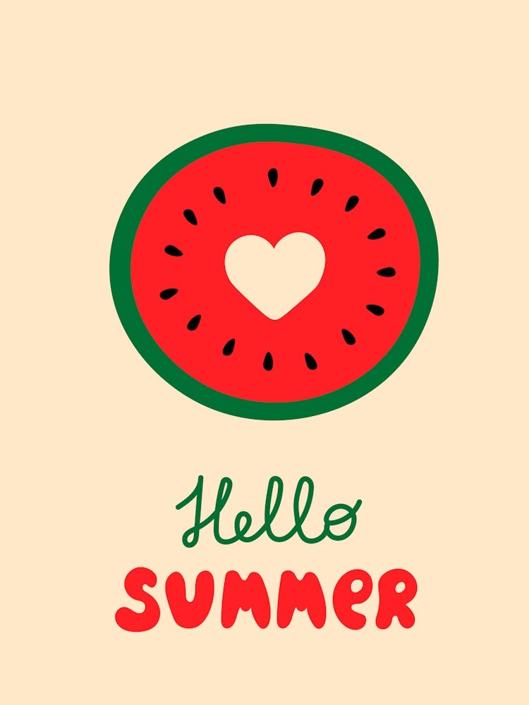 Küche Hallo Sommer Melone 4