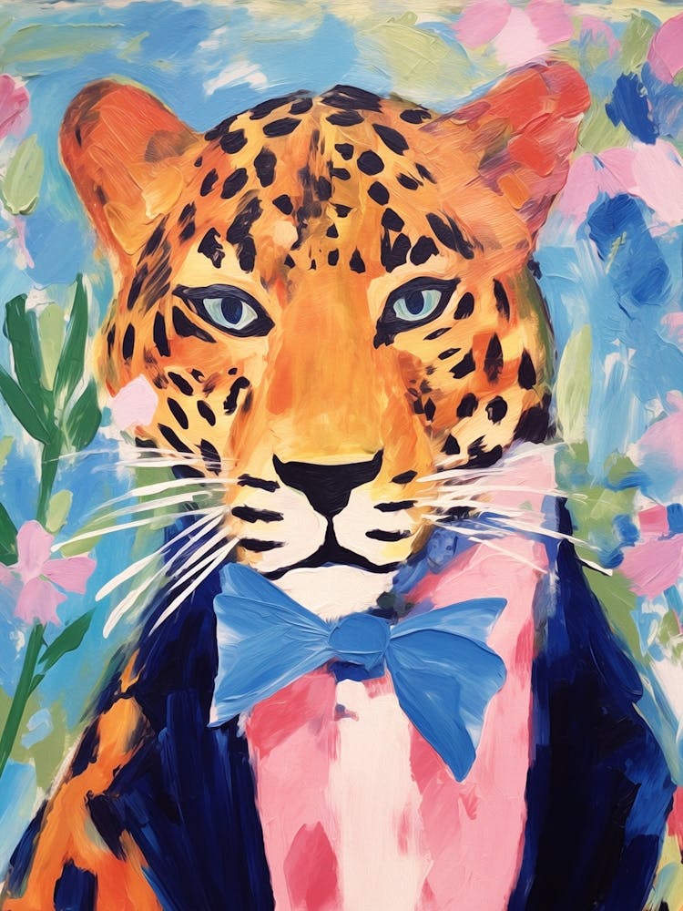 Jaguar In A Suit Painting