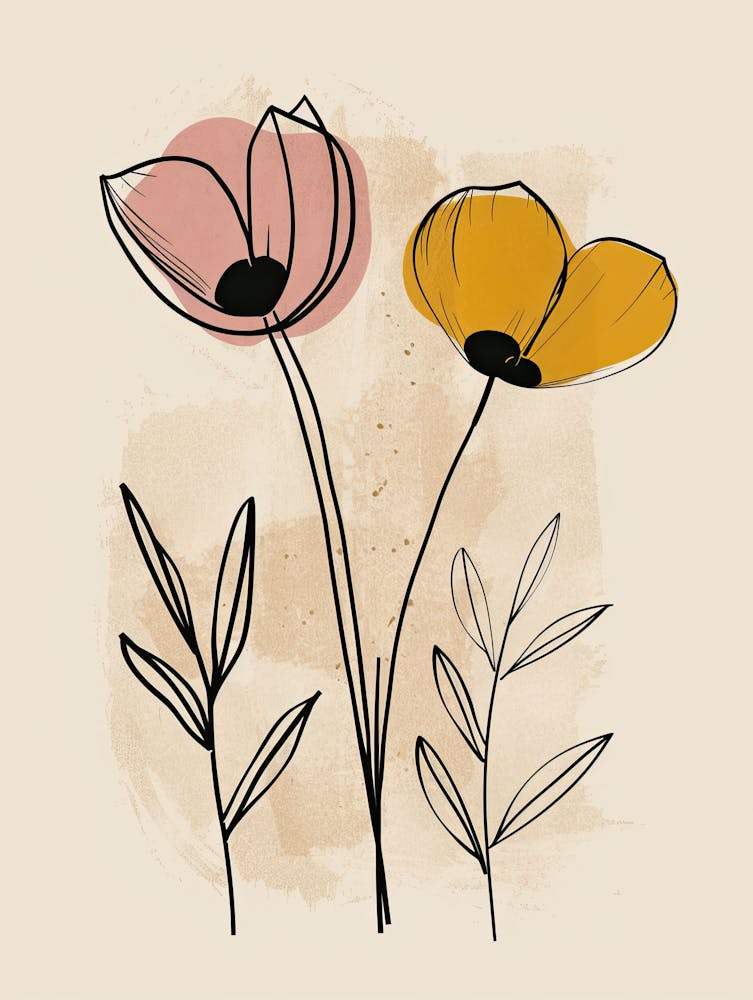 Marseille Flower Market Boho Minimalist Style 1