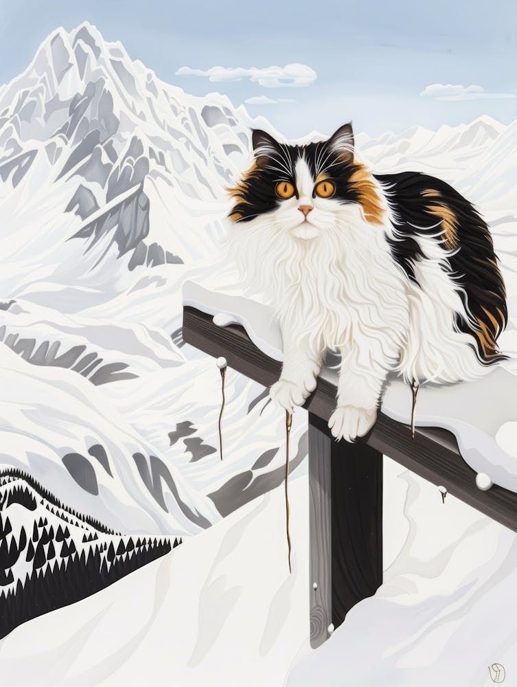 Cat In The Snow