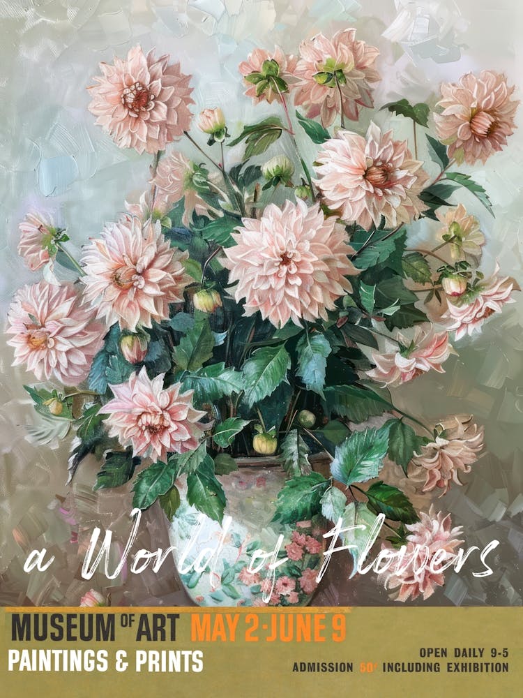 A World Of Flowers, Van Gogh Exhibition Dahlia 4