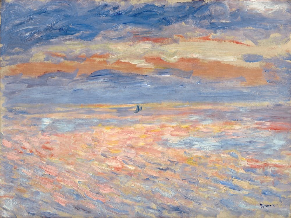 Sunset (1879 1881), Pierre Auguste Renoir