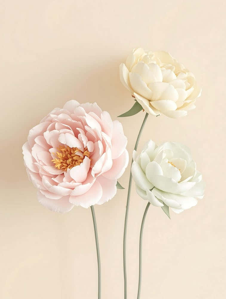 Elegant Neutral-Toned Floral Bouquet