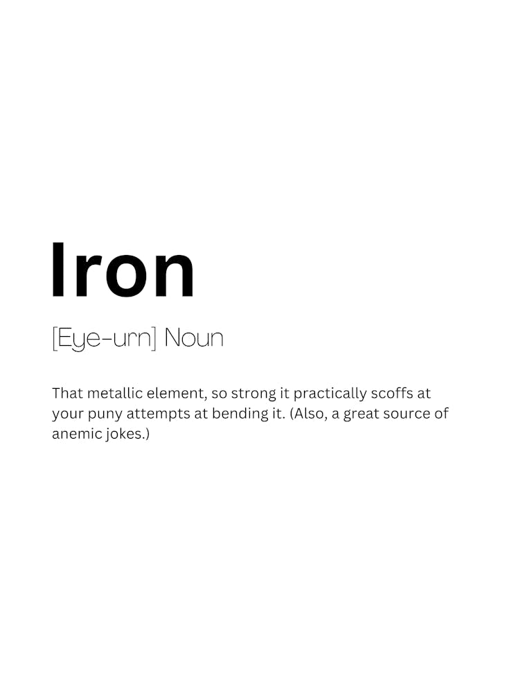 Iron Definition Meaning