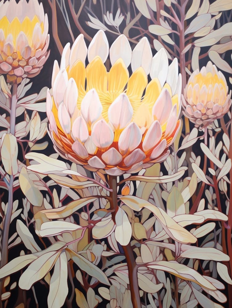 Protea 1 Flower Painting