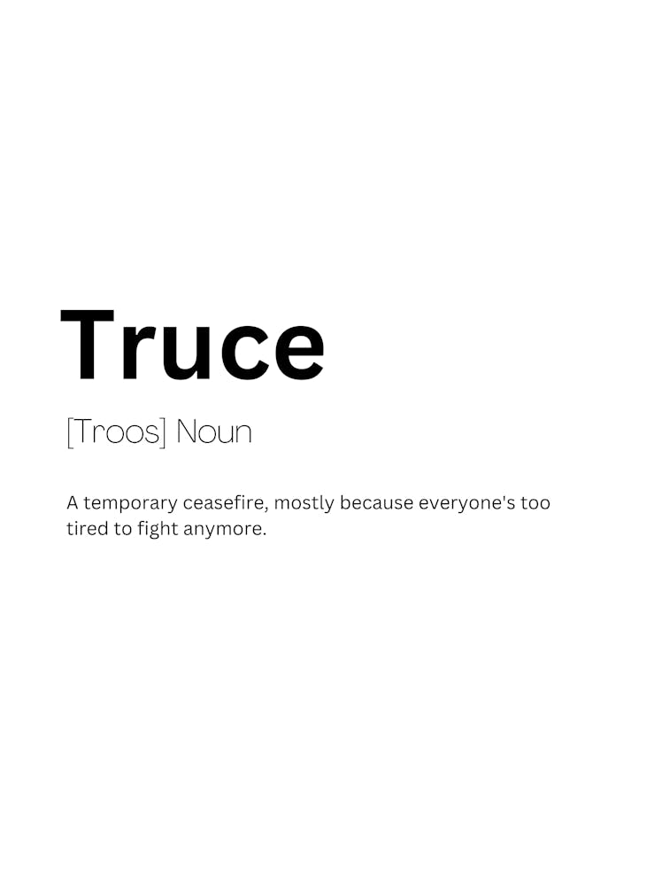 Truce Definition Meaning