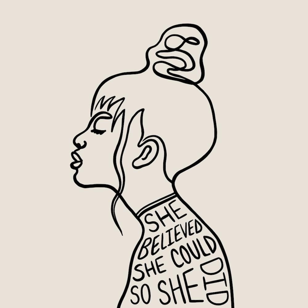 She Believed She Could So She Did Square