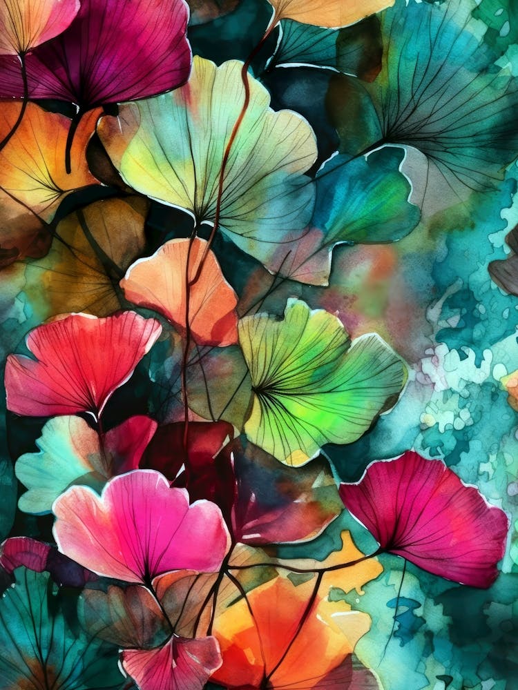 Ginko Biloba nature botanical art