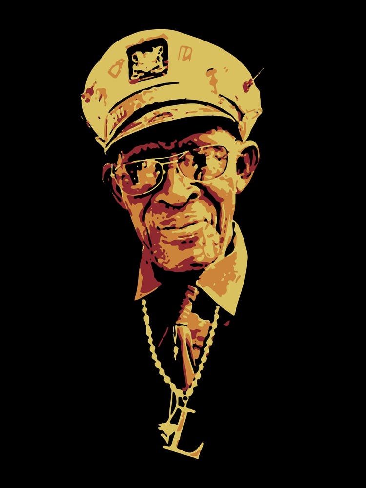 Captain Luke Blues Music in Pop Art