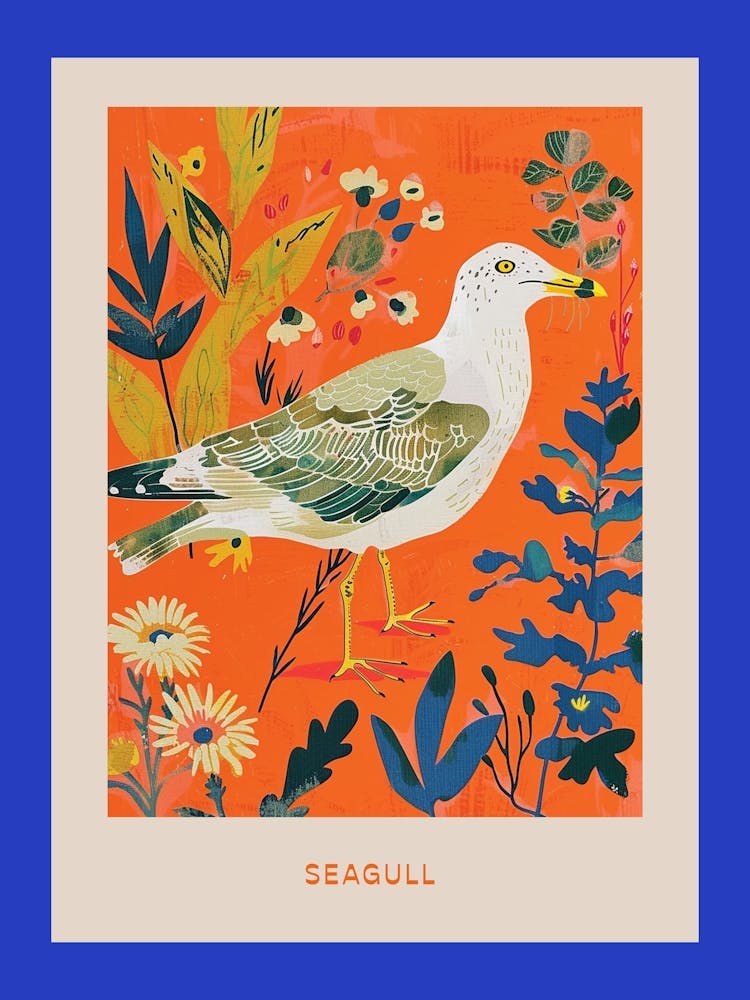 Frühlingsvögel Poster Möwe 5