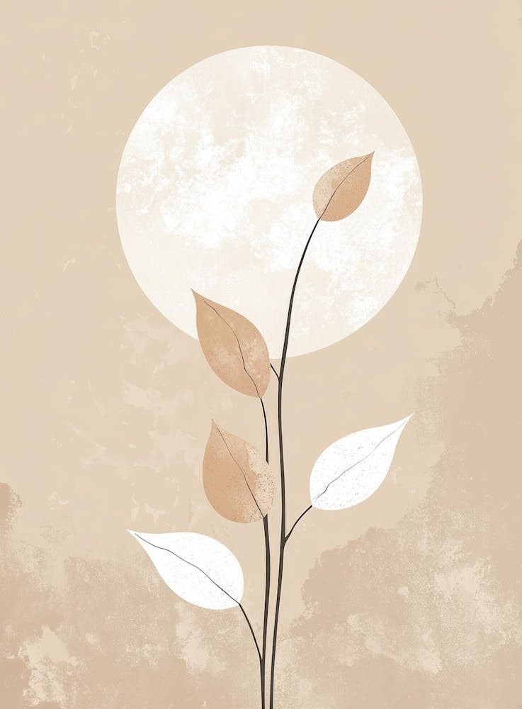 Moon And Leaves 2