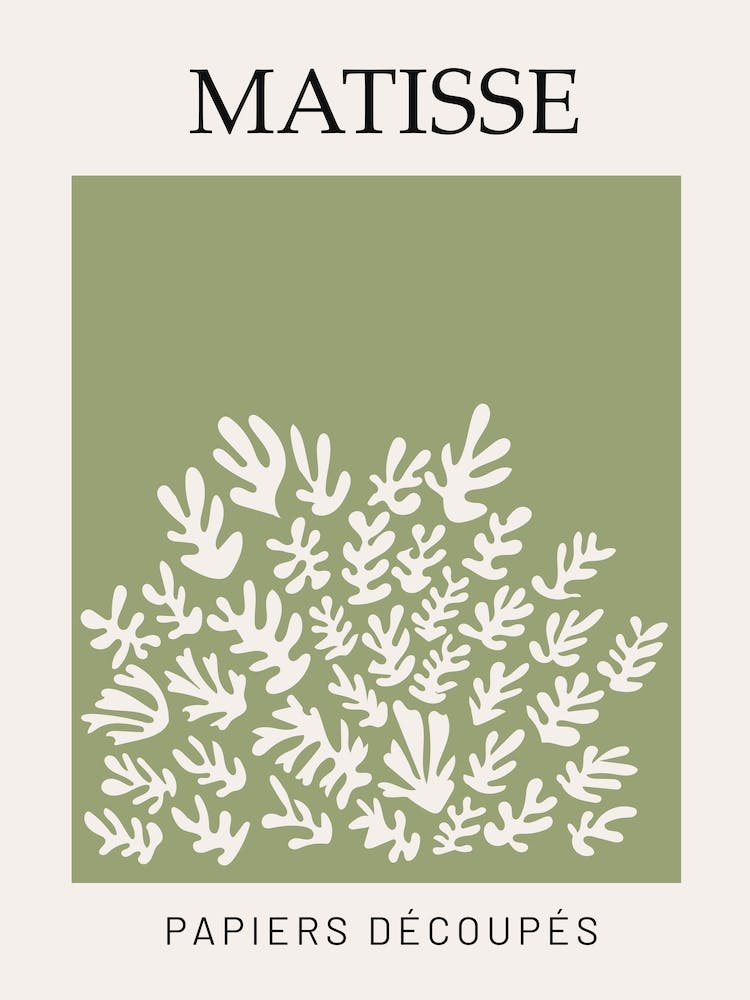 Green Matisse Papers Decoupes