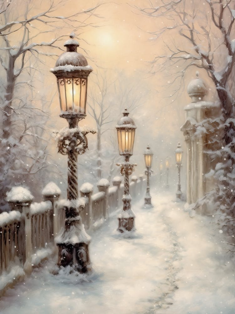 Cottagecore Winterszene