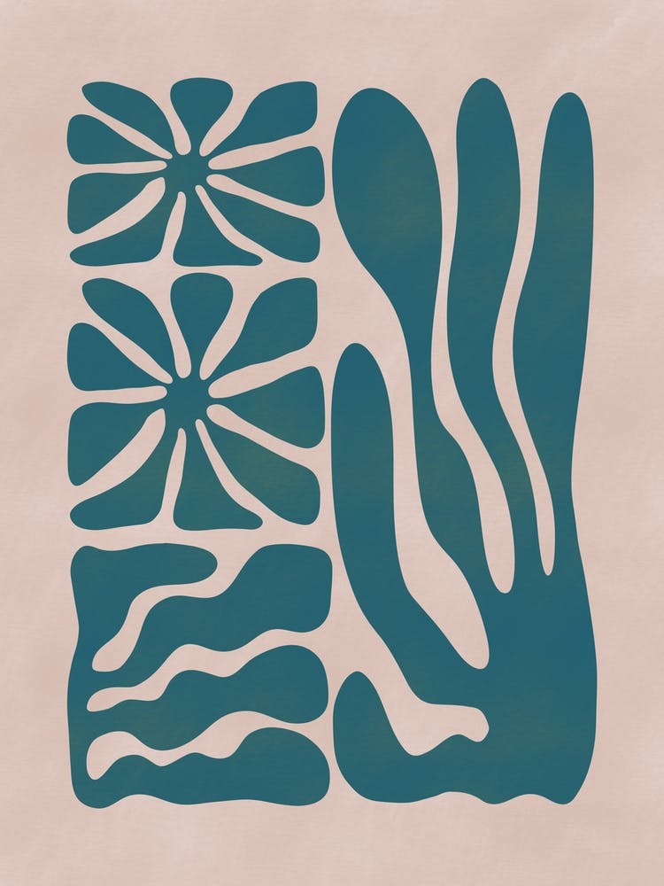 Floral Coral Cut Out