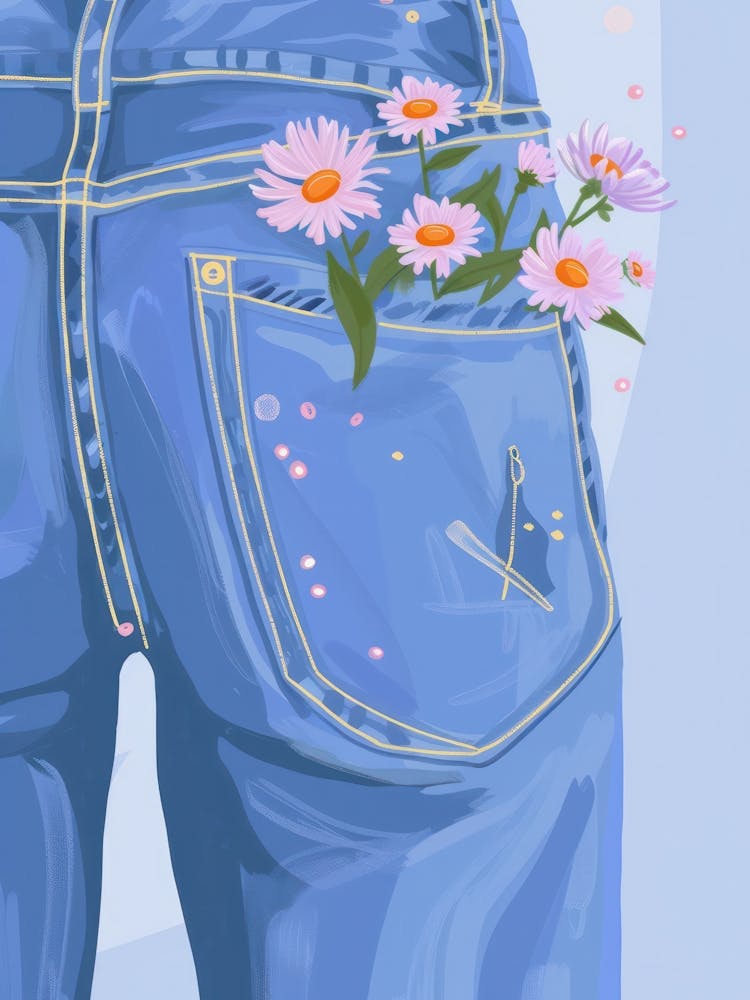 Floral Denim