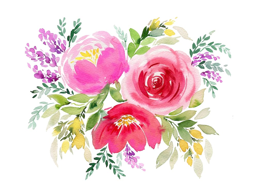 Bouquet Romantic 3 Roses Pink