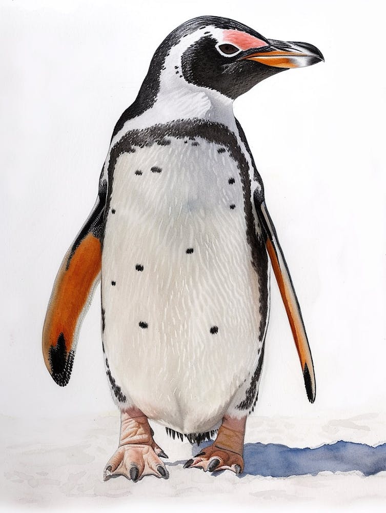 Humboldt Penguin Petermann Island Watercolour Painting Paint F18fd96f 9327 43b5 A87d Fe01524abddc 2