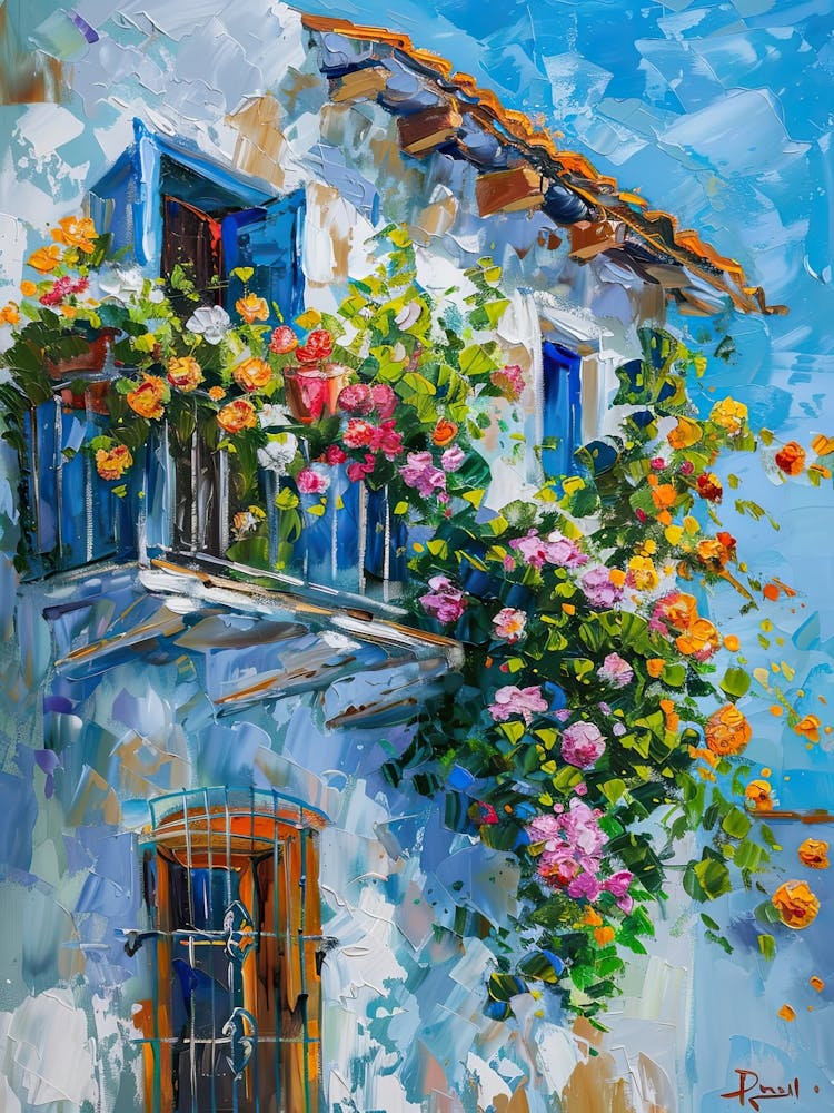 Balcony Painting In Bodrum 3
