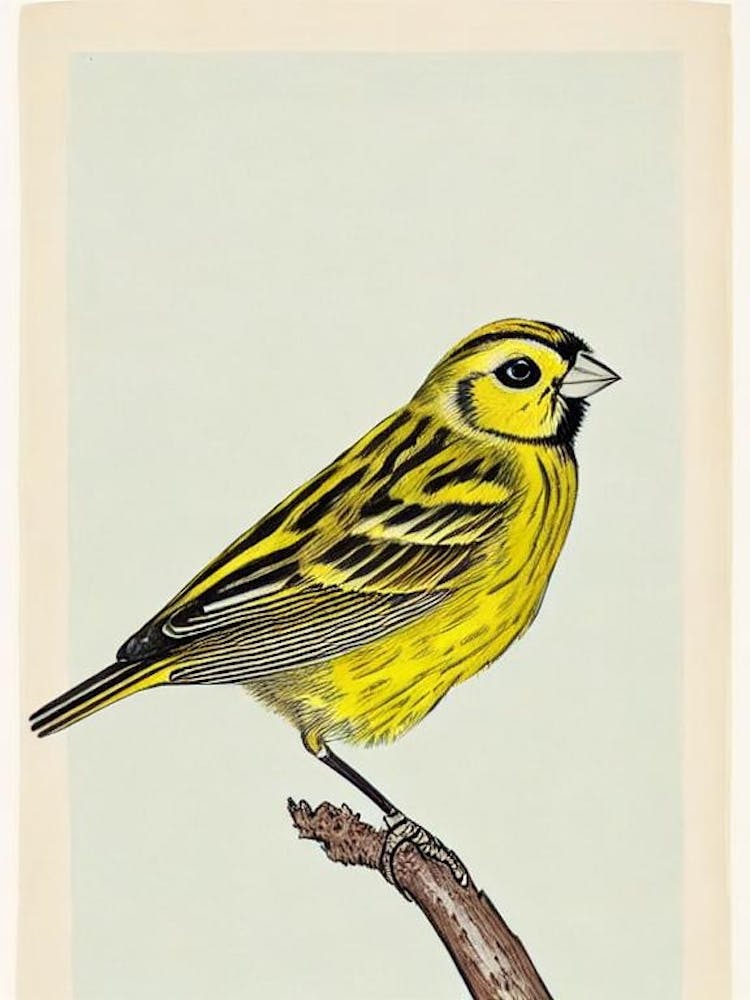 Yellowhammer Illustration Bird