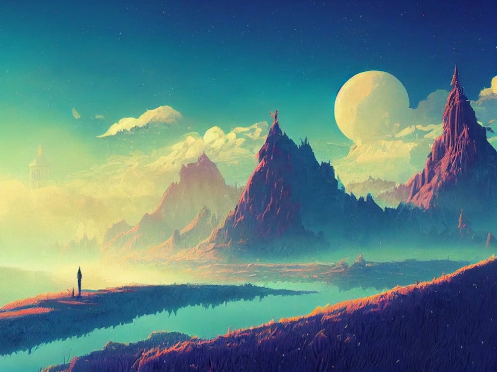 Landscape With Mountains 1