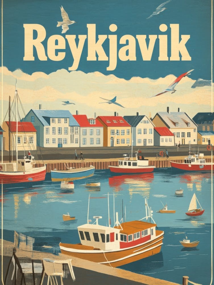 Aihrgdesign A Classic 1960s Travel Poster For Reykjavik Showc 46fa6fd3 2a88 4c90 816c 7ab804e7c188 3