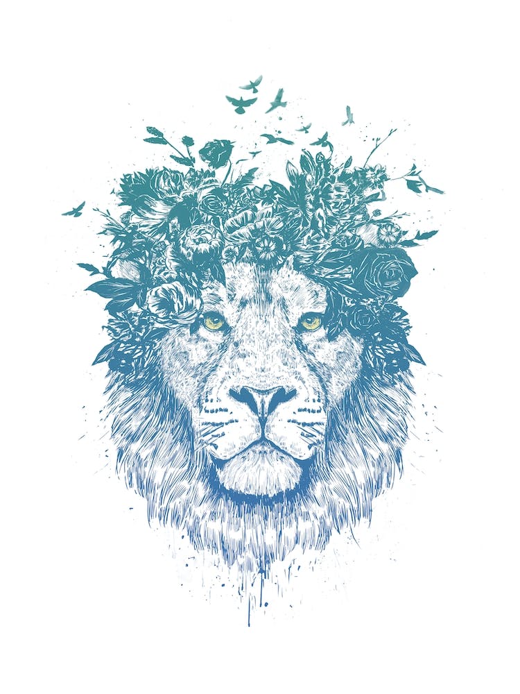 Floral Lion