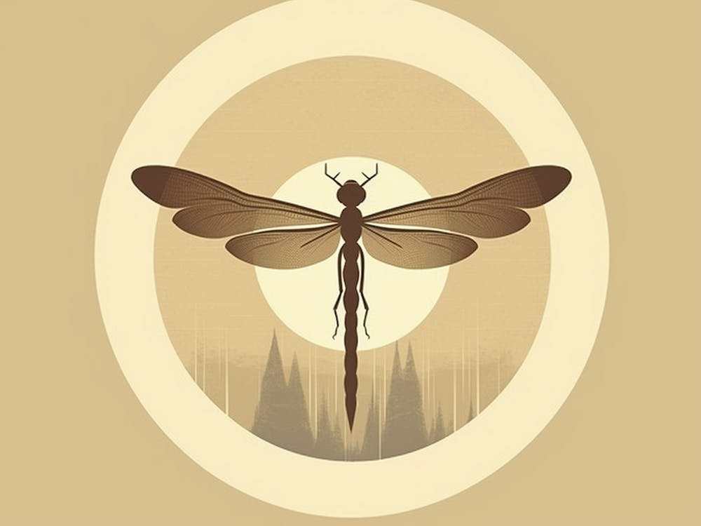 Dragonfly Common Whitetail Plathemis Illustration Vintage 5