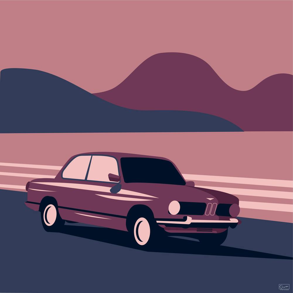 Vintage BMW E30 Car