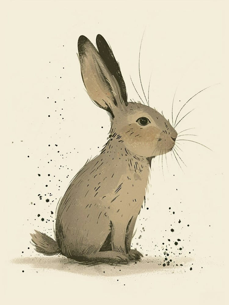 Argente Rabbit Nursery Illustration 3