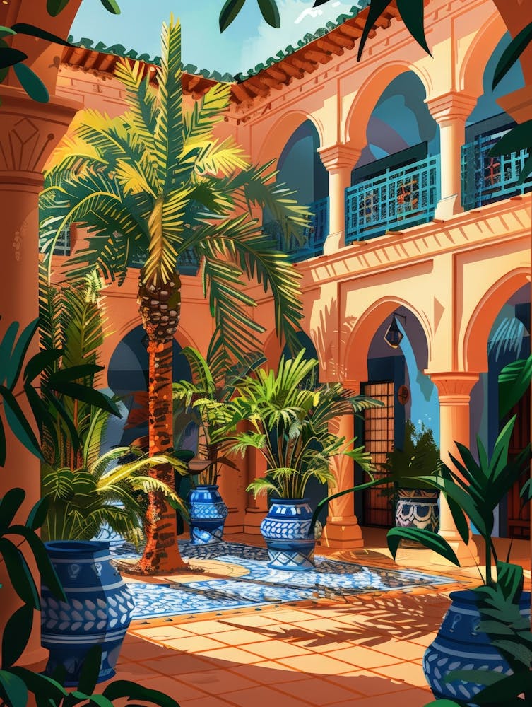 Mediterranean Courtyard 3